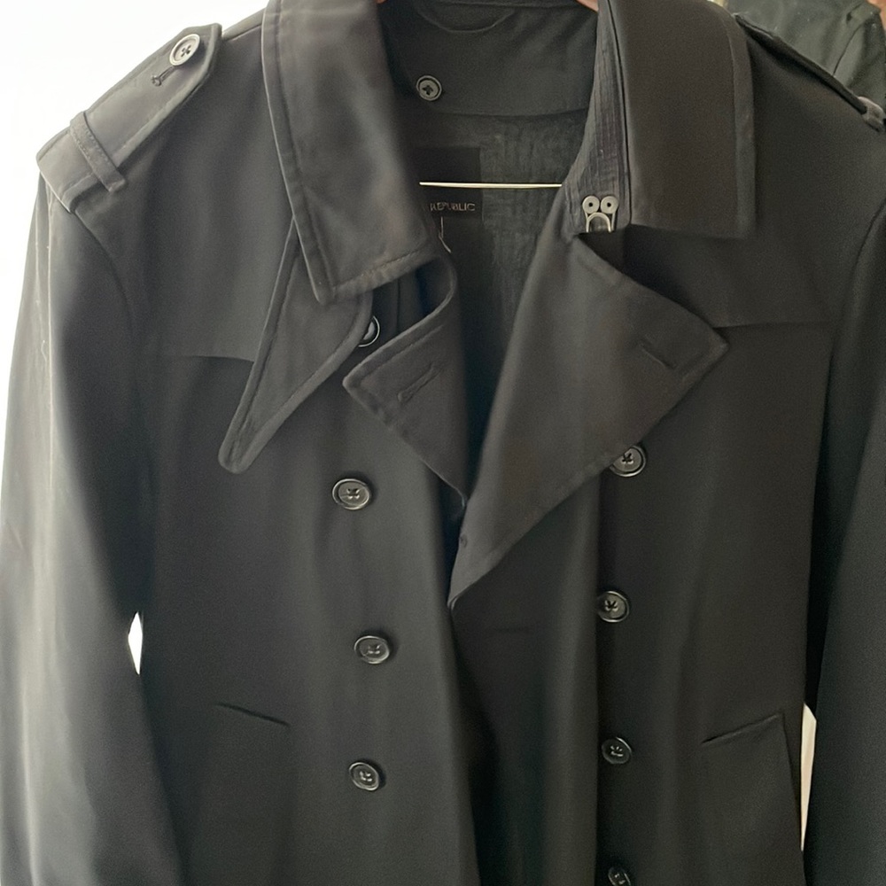 Black Banana Republic Trench Coat